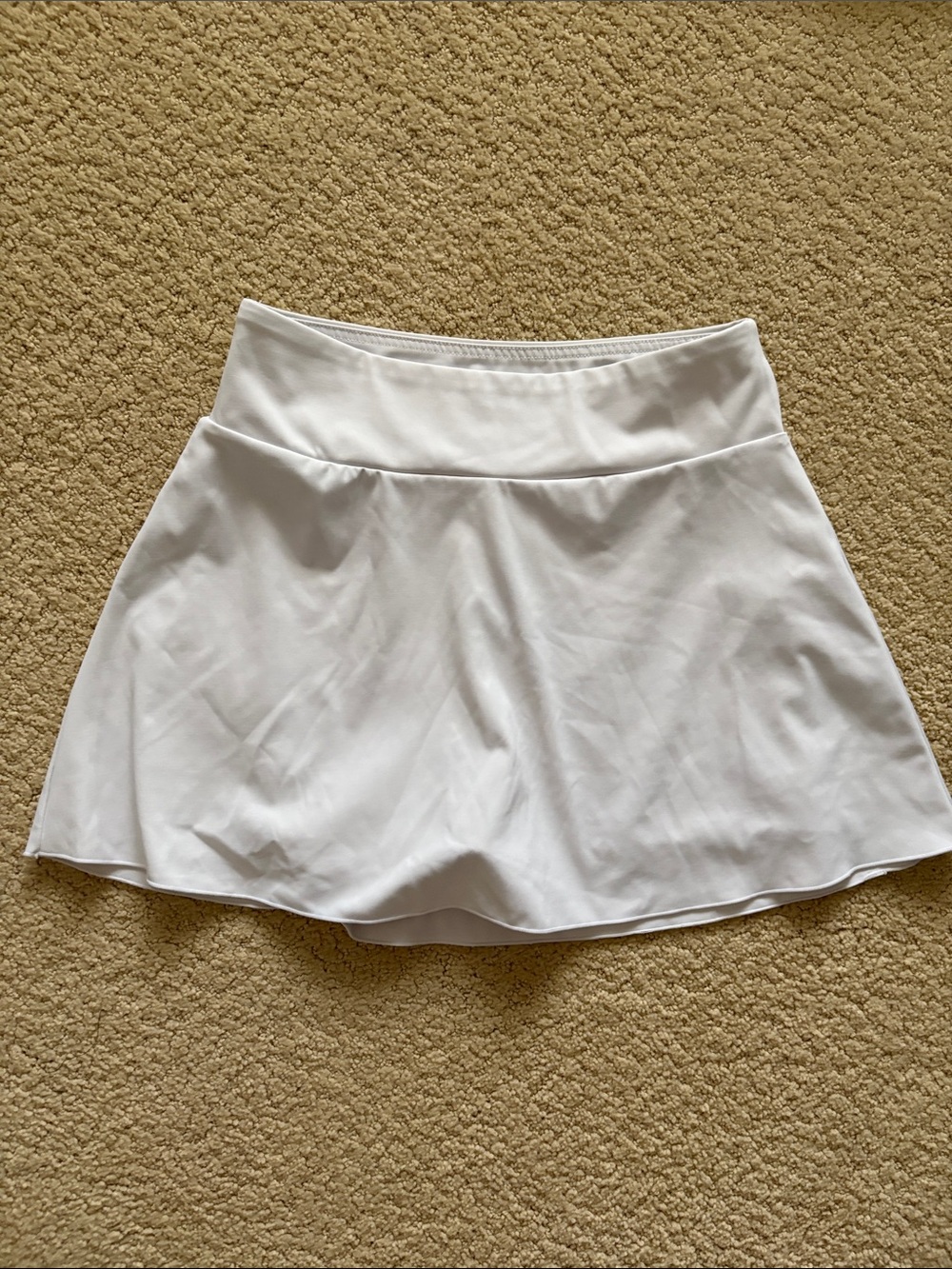 Forever 21 White Circle Skater Skirt
